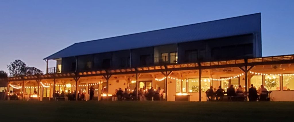 the lodge at night
