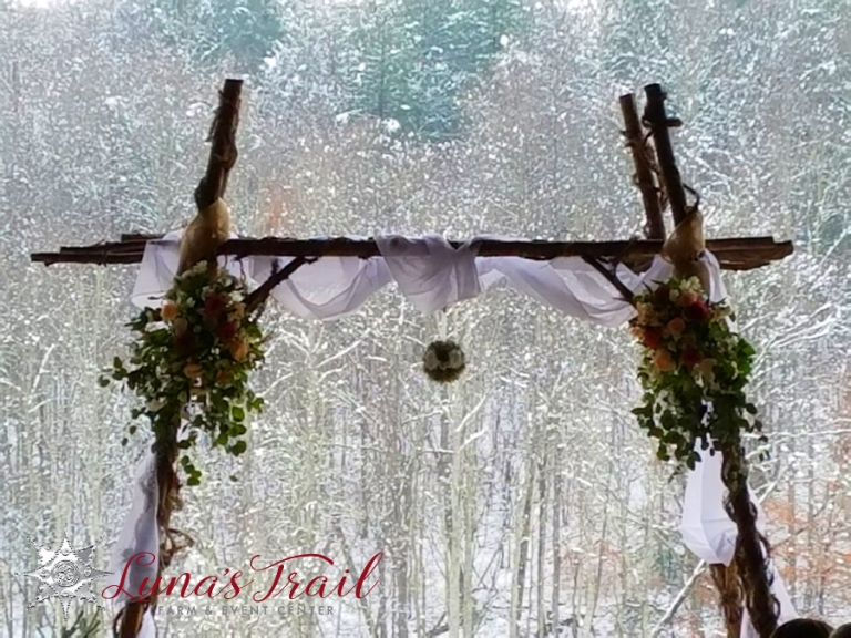 snow wedding