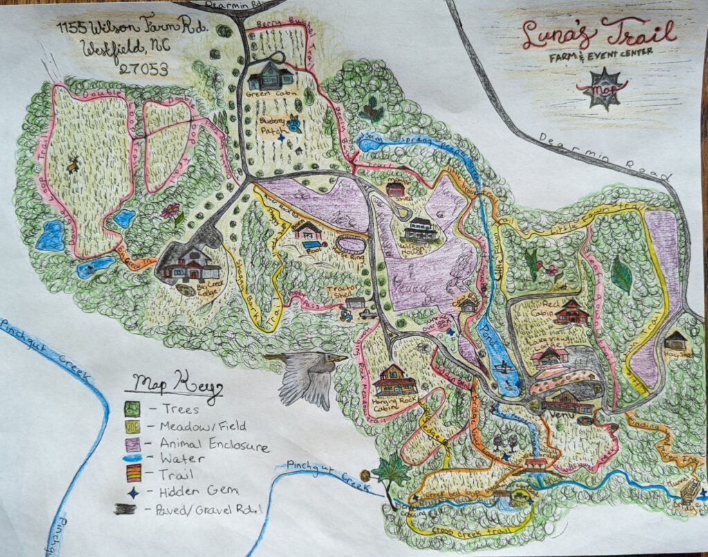 Trail Map Drawing