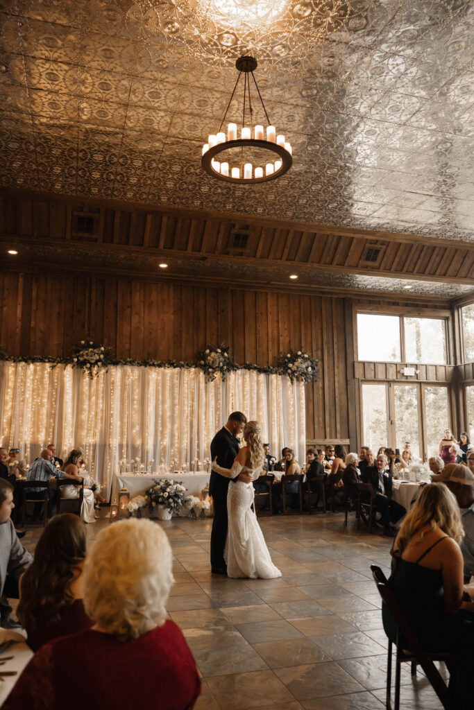 wedding reception area